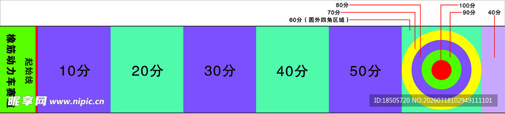 多彩靶标射击训练场景