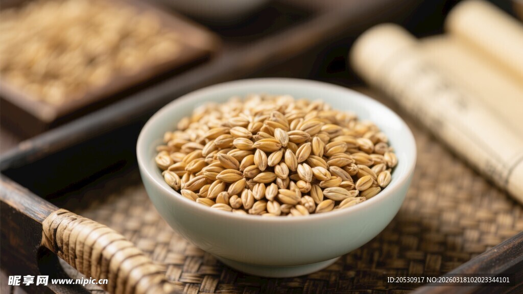 薏苡仁禾本科中药材谷物健脾利湿