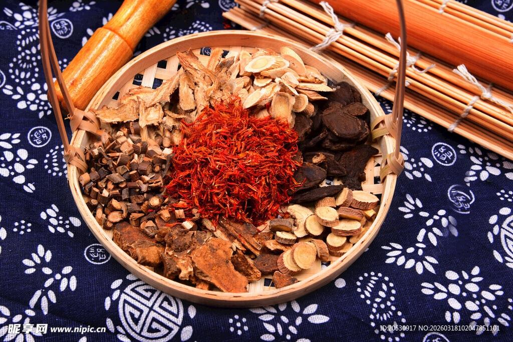 中药材组合图片高清素材