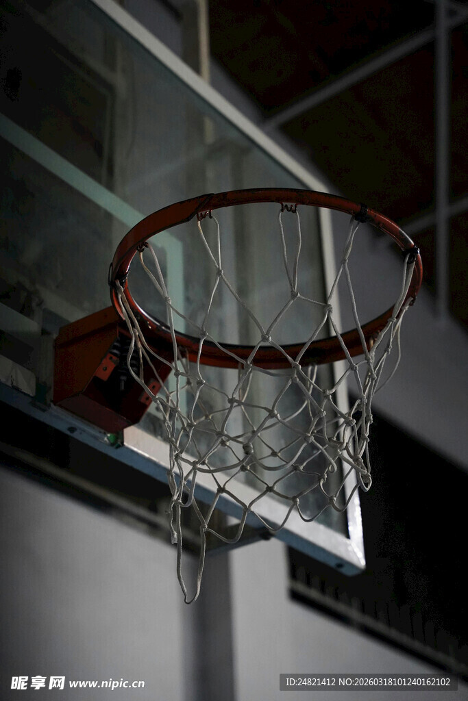 篮球框特写