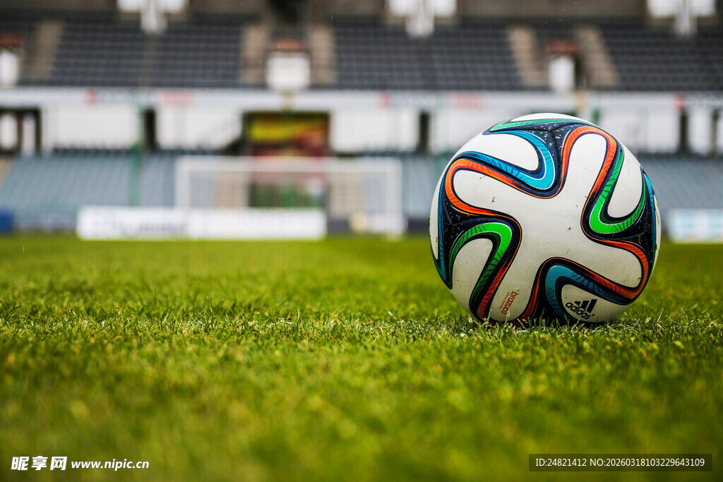 绿茵场上的彩色足球