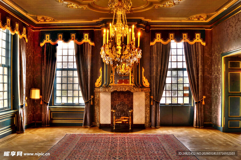豪华古典风格的室内空间