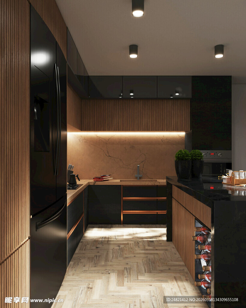 现代简约风格厨房空间