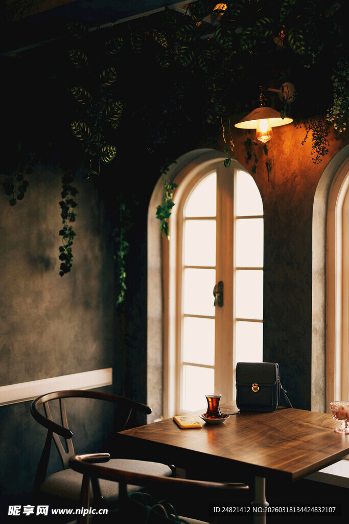 复古风室内温馨休闲角落