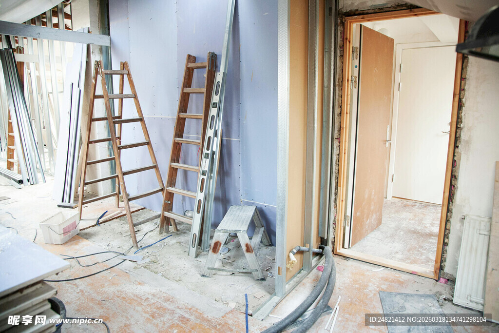 室内装修施工现场