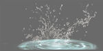 水滴溅起的美丽瞬间