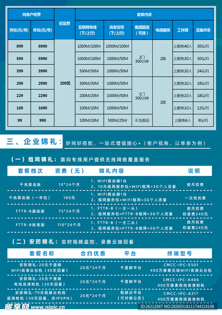 蓝色表格信息展示界面