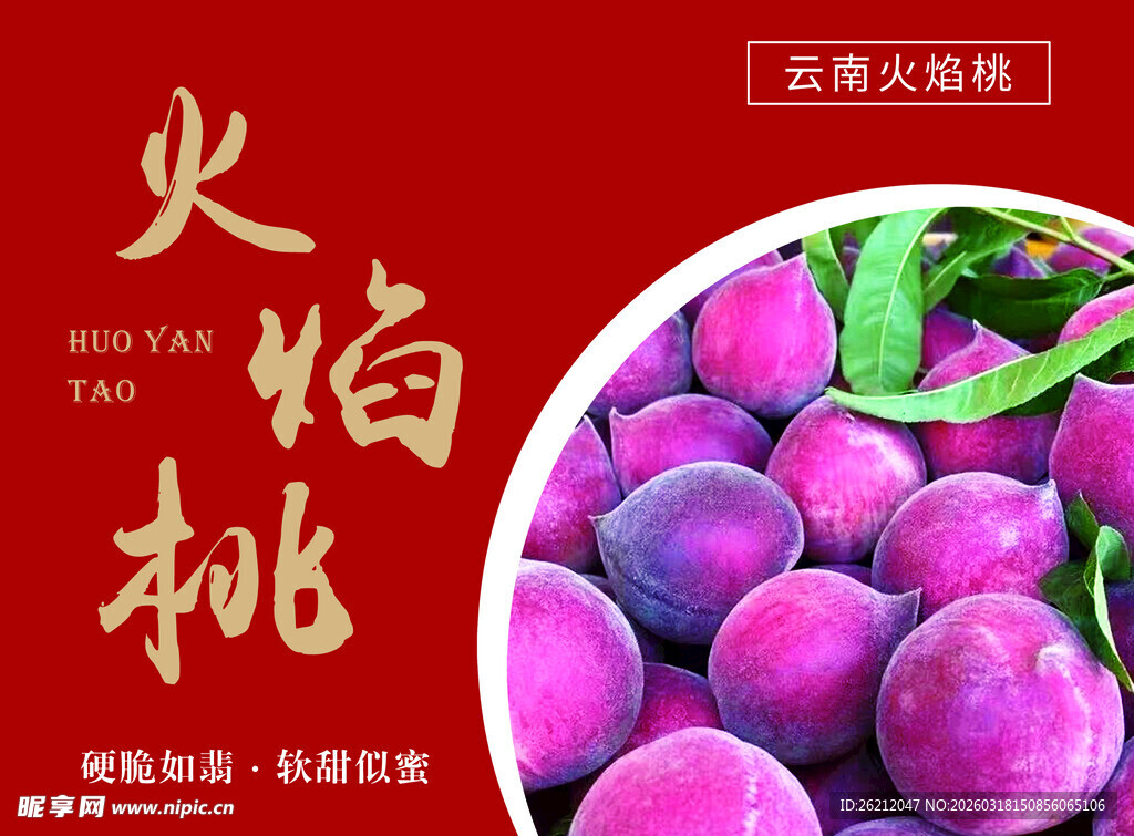 云南火焰桃色泽诱人