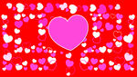 红心背景 浪漫爱心图案