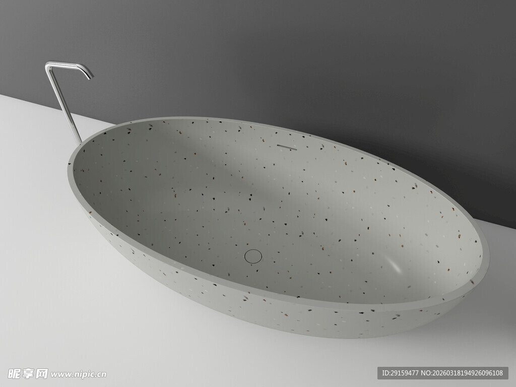 椭圆形水泥洗手盆展示