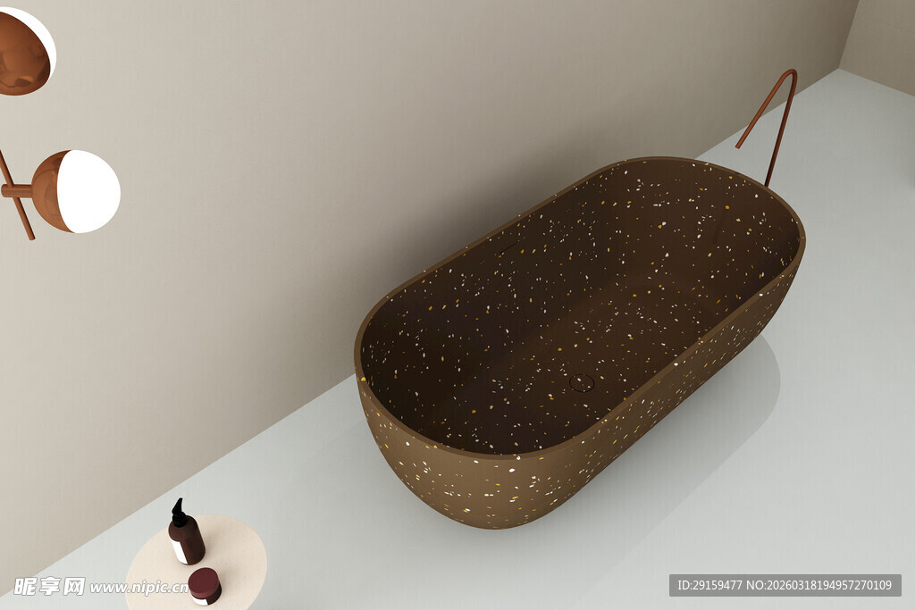 棕色椭圆藤编收纳盒