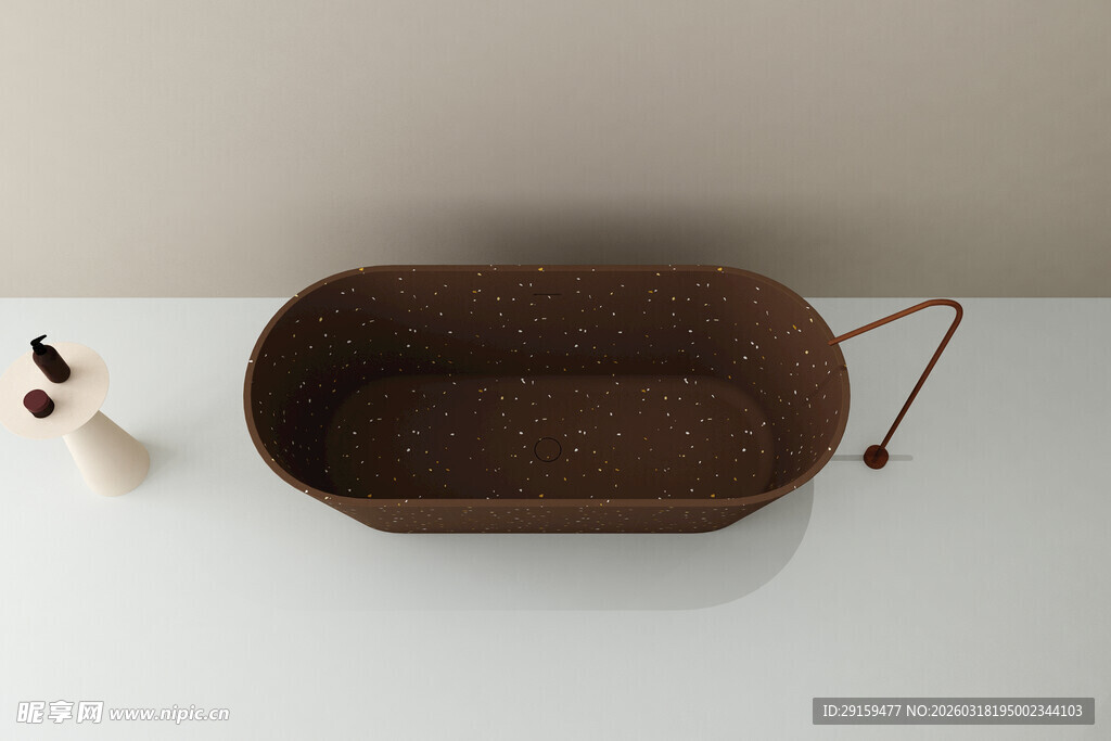 棕色金属提篮与小兔摆件