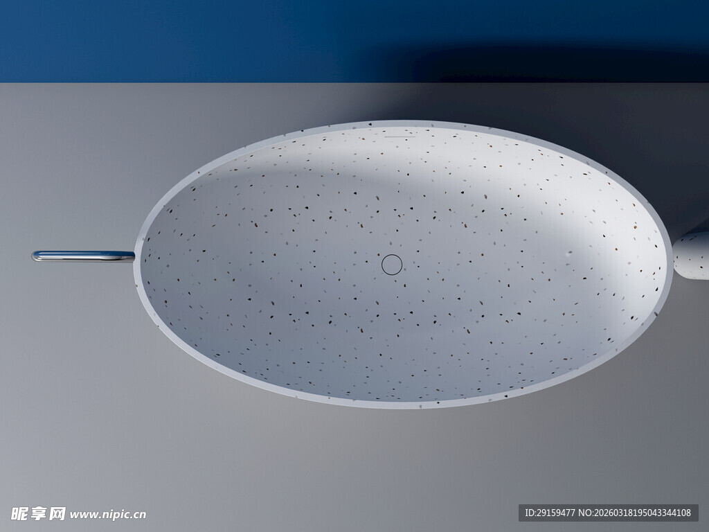 简约椭圆洗手盆设计