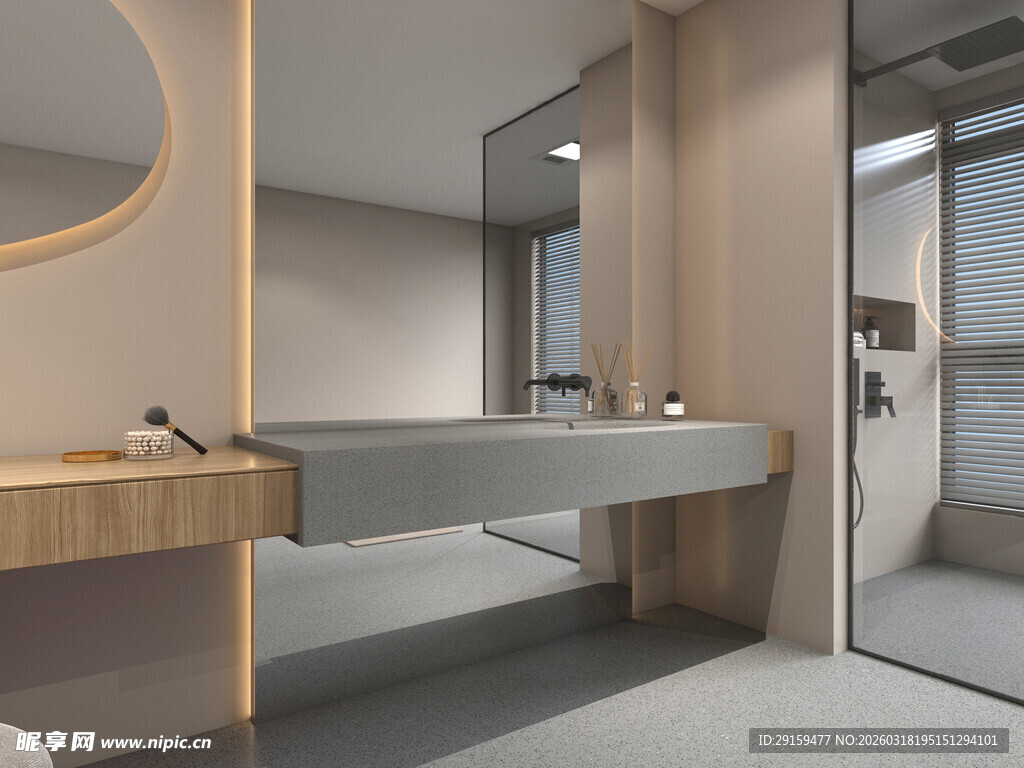 现代简约风格浴室空间