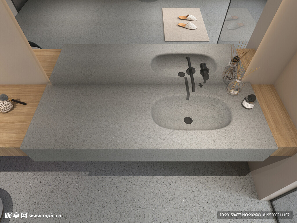 现代简约风格洗手台设计