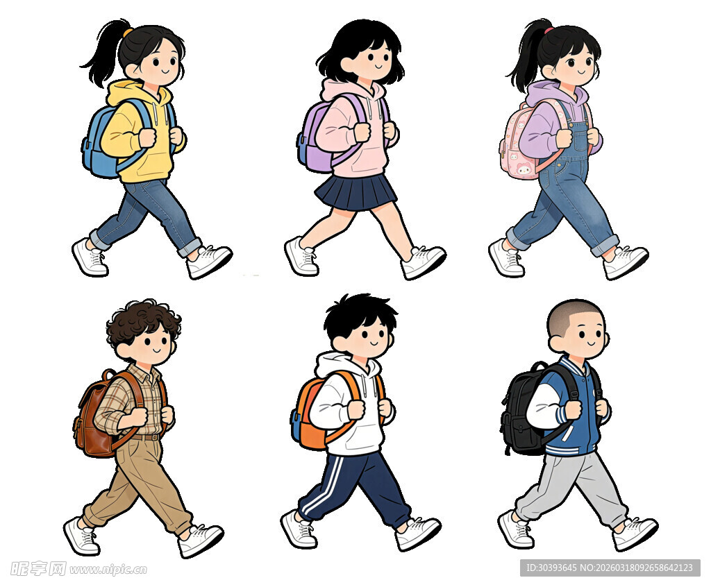 青少年卡通形象