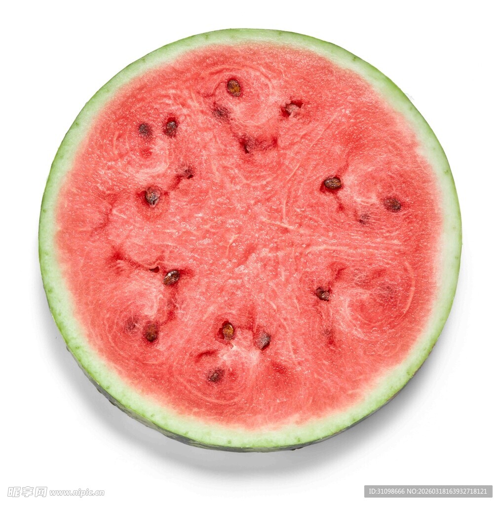 切开的新鲜红瓤西瓜