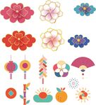 多彩中式传统元素图案集