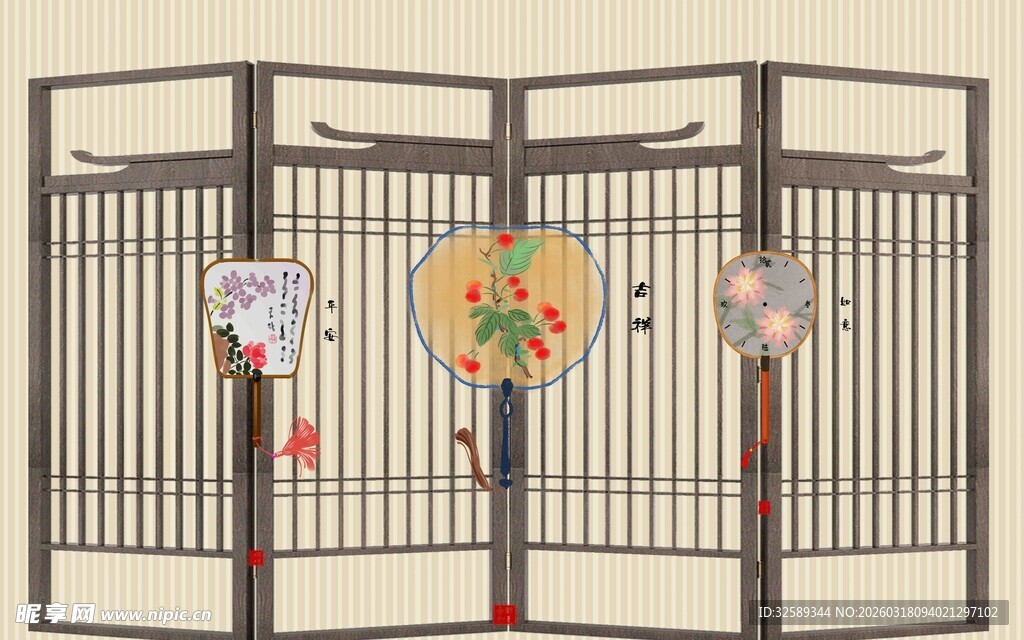 中式大门装饰精美