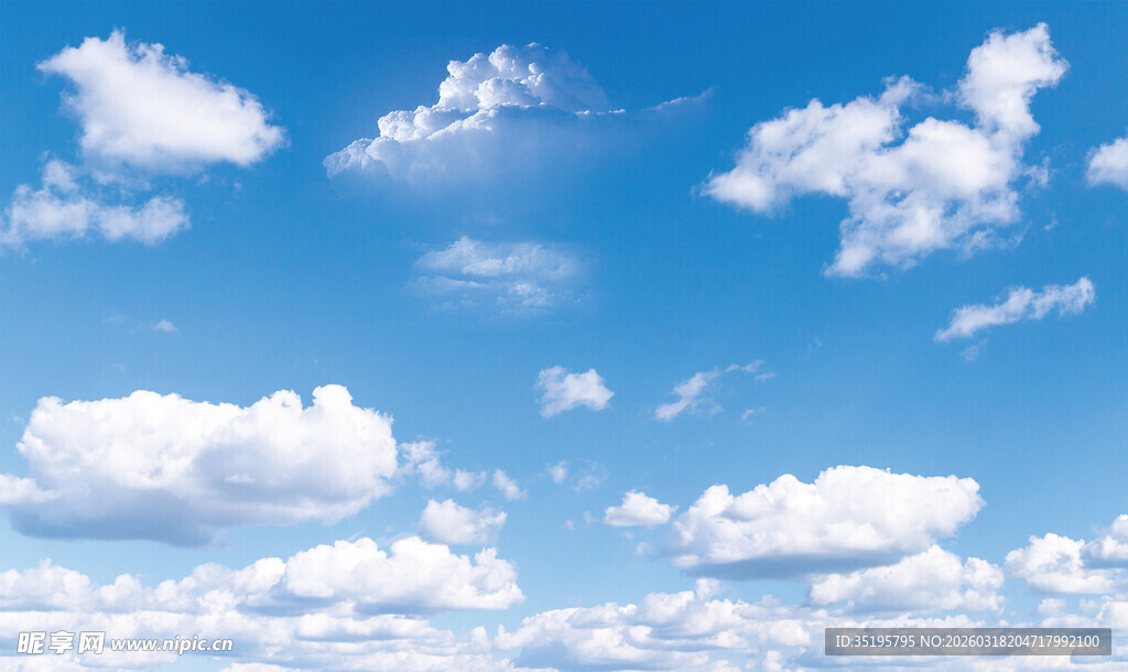蓝天白云美景