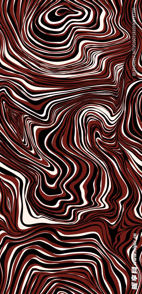 抽象波纹纹理图案