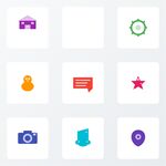 多彩简洁应用图标集合