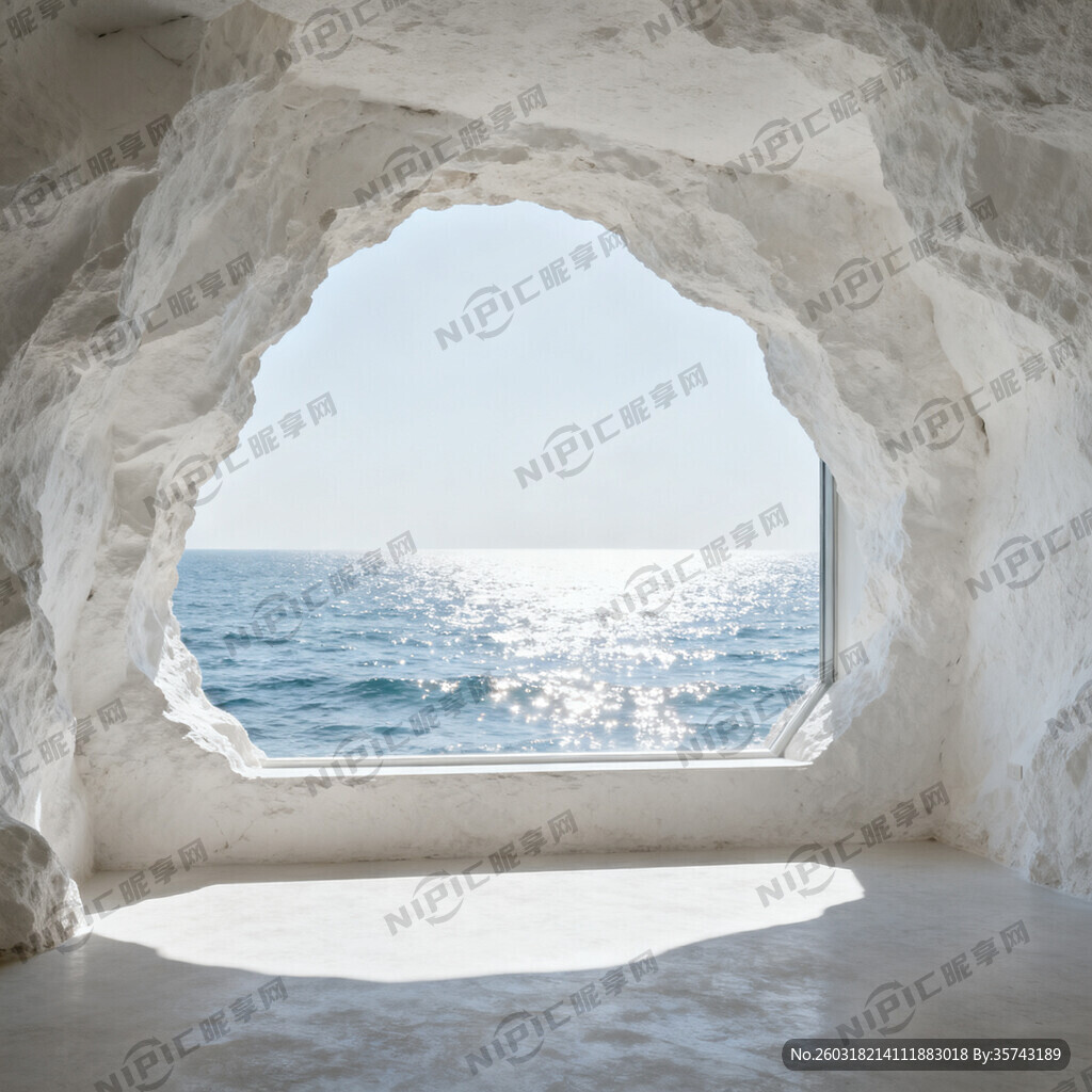 高白色岩洞的房间里