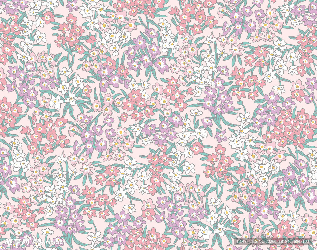 花卉图案背景图