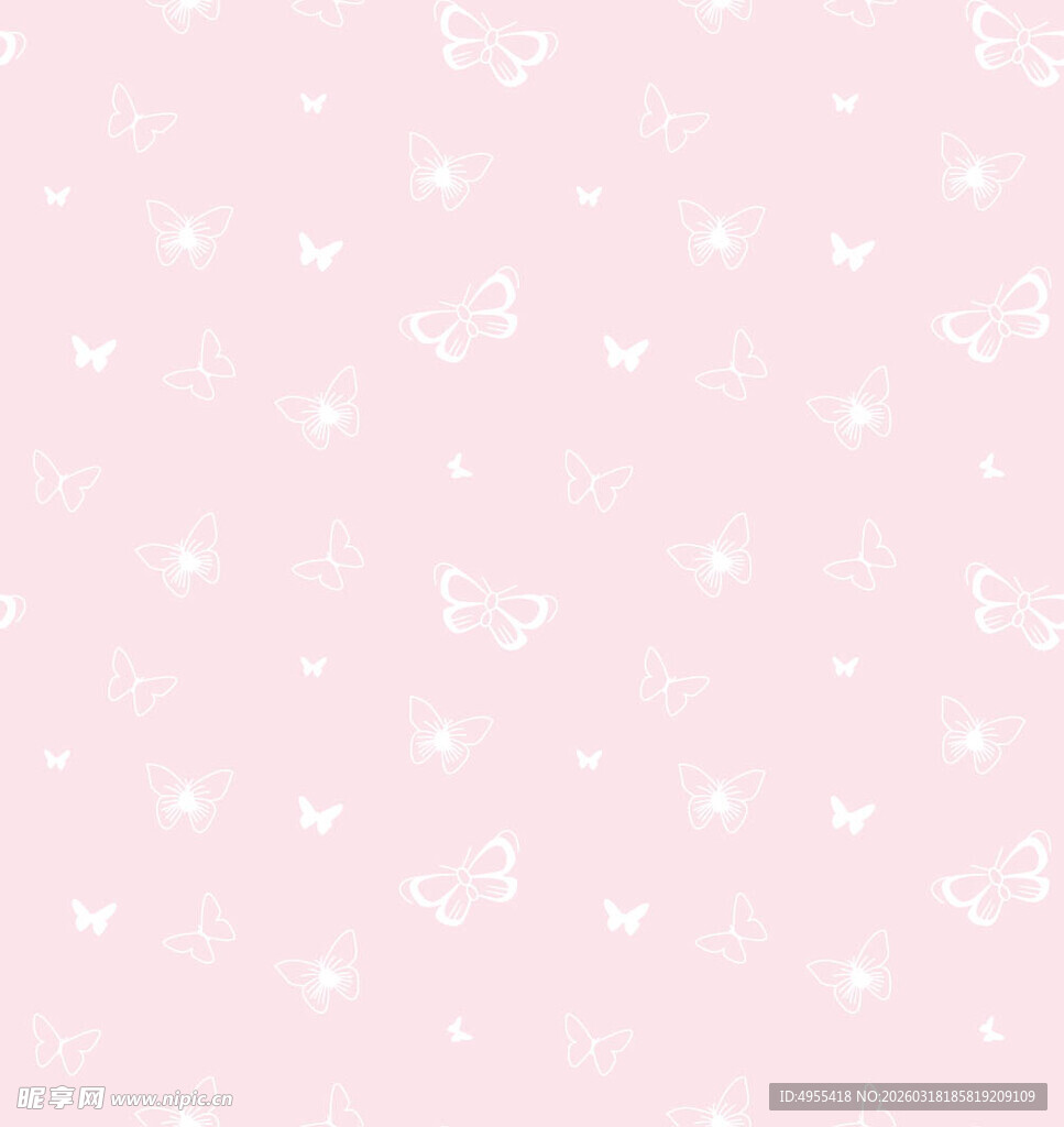 粉色星星猫咪图案背景