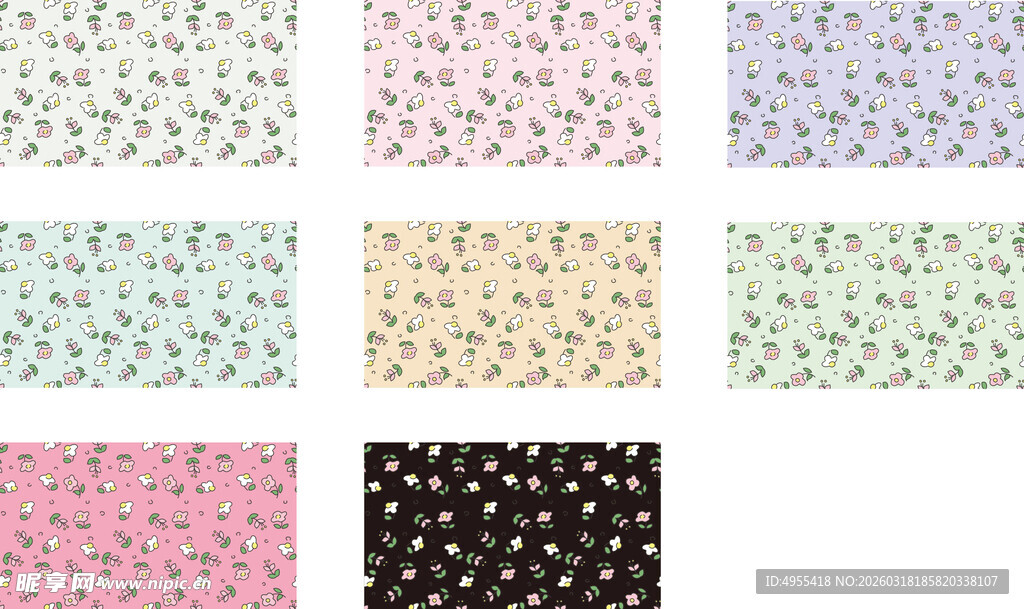 多彩波点图案背景素材