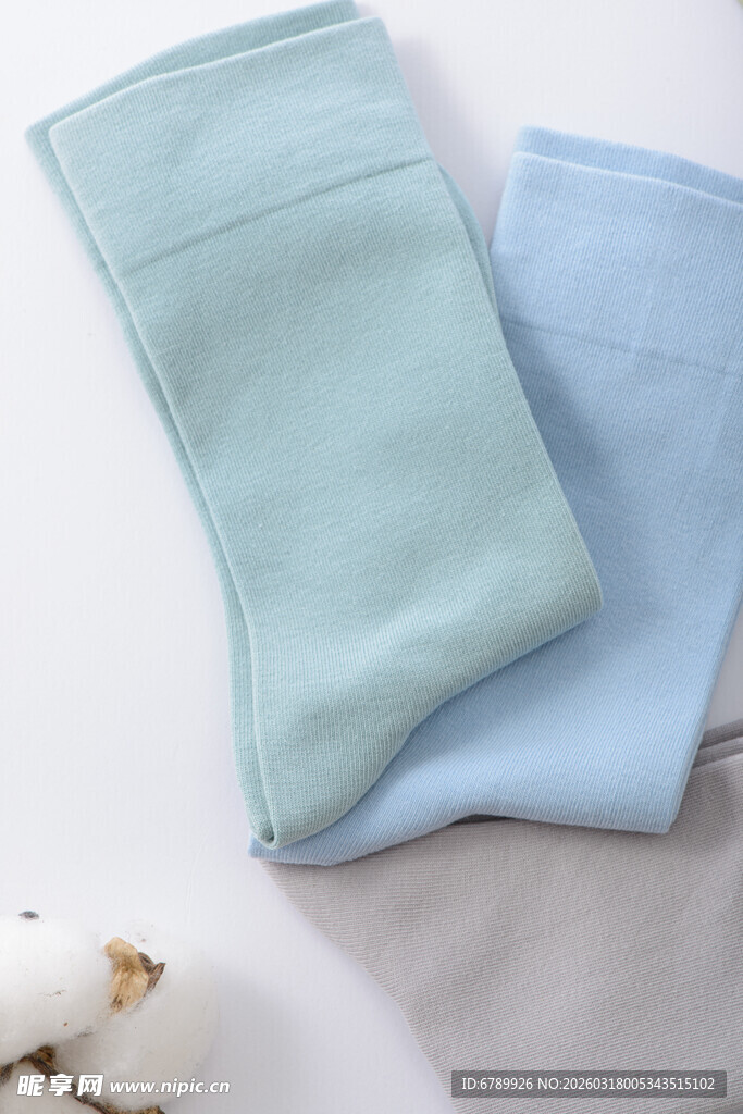 清新色调棉袜