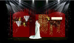 中式红金主题婚礼场景