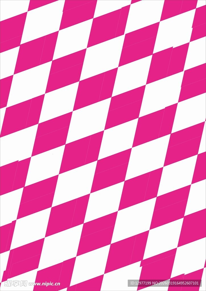 粉白格子图案背景