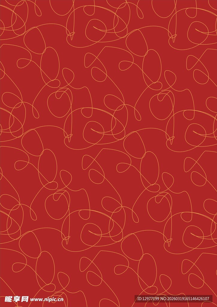 红色花纹背景图案设计