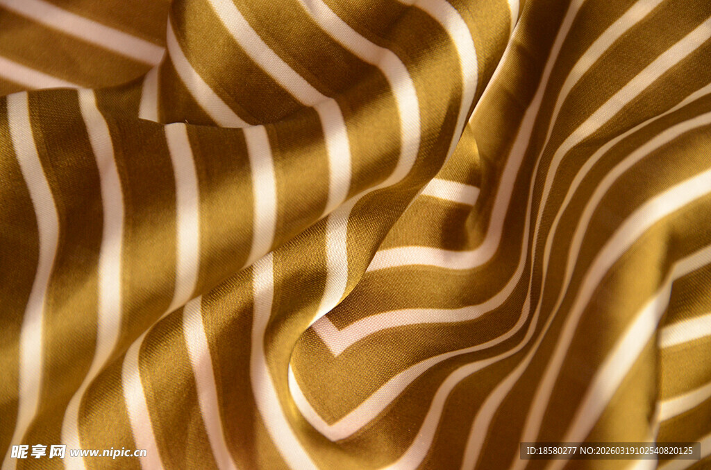 金色条纹丝绸纹理