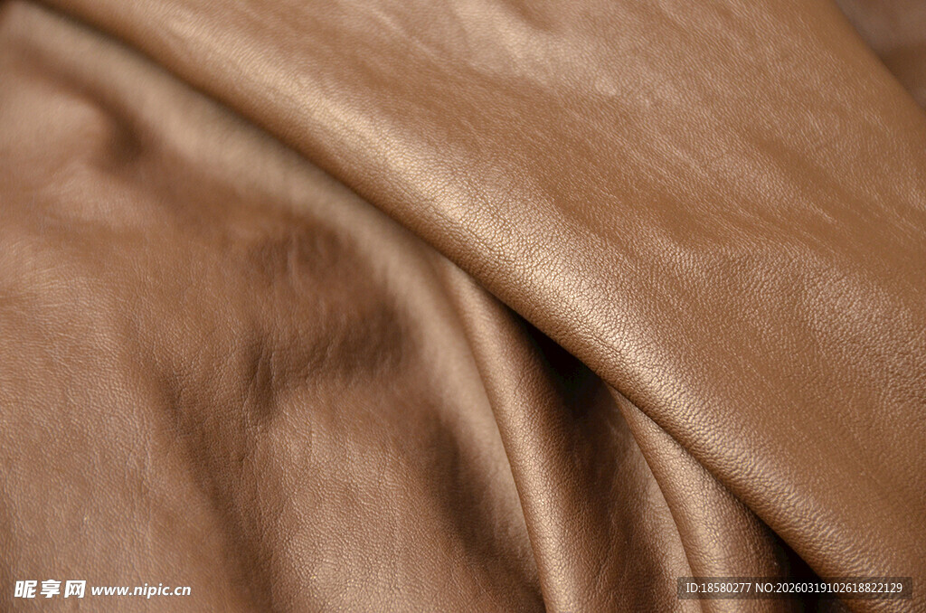 棕色皮革纹理特写