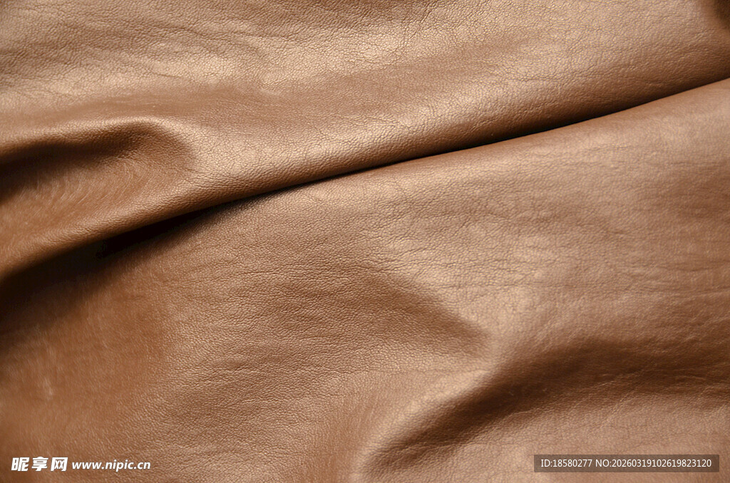 棕色皮革纹理特写