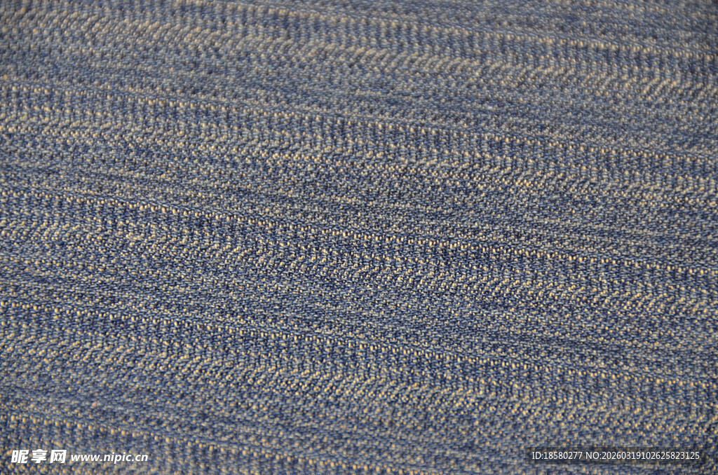 蓝色纹理针织布料