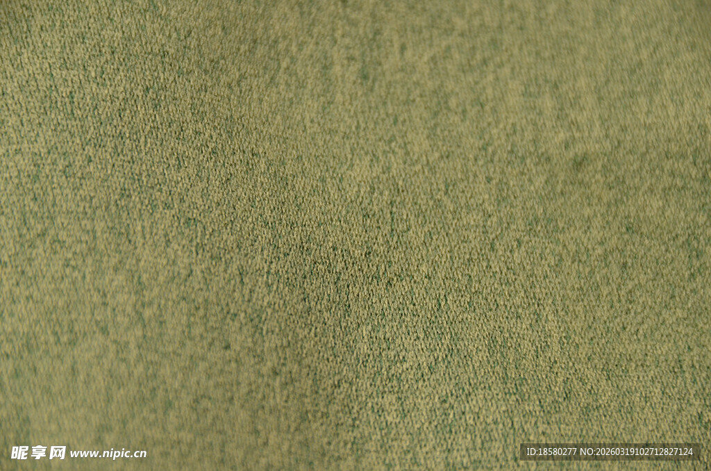 橄榄绿色织物纹理背景