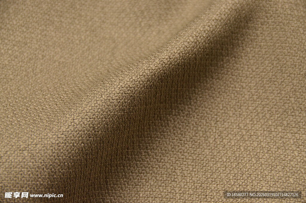 浅棕色纹理布料特写