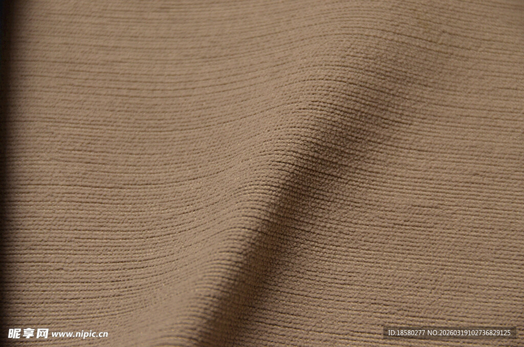 浅棕色纹理布料特写