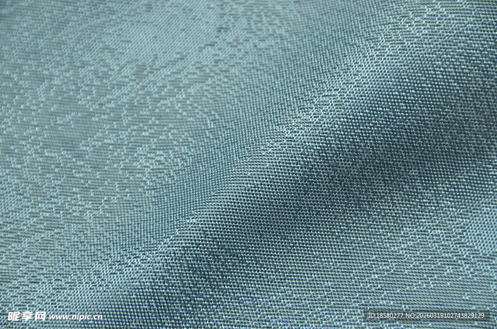 浅蓝色纹理布料表面