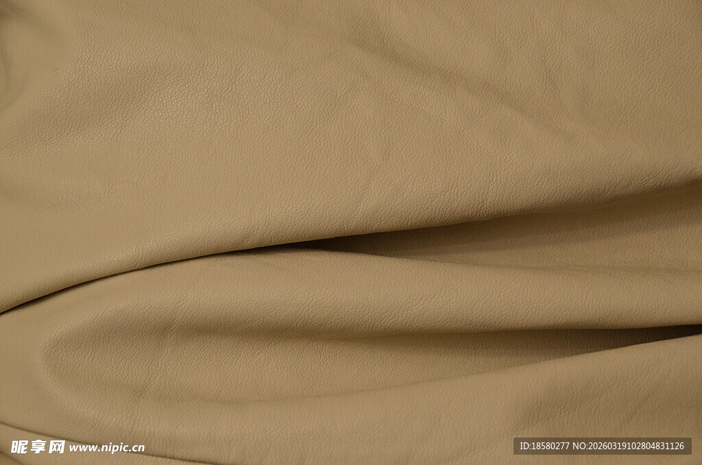 米色柔软布料纹理特写