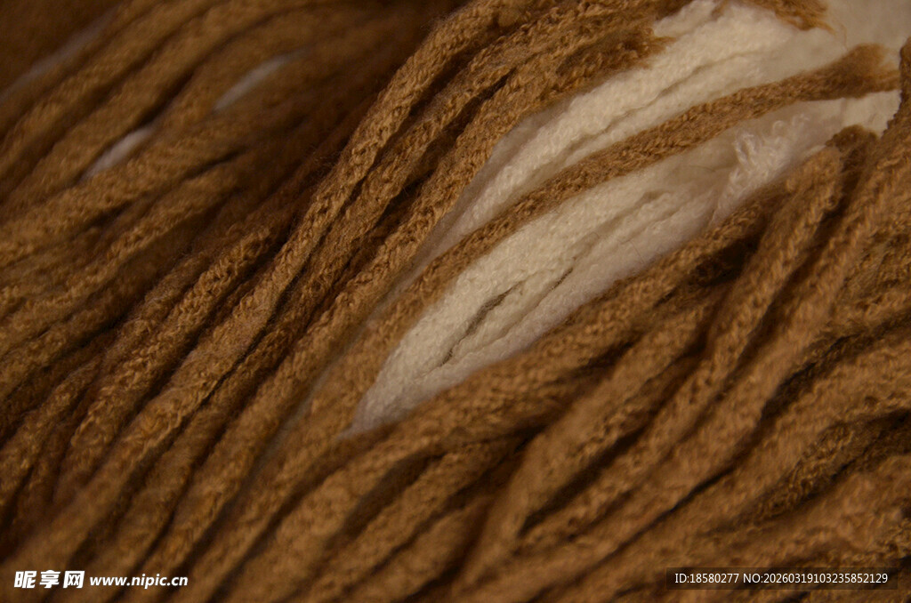 棕色毛线纹理细节