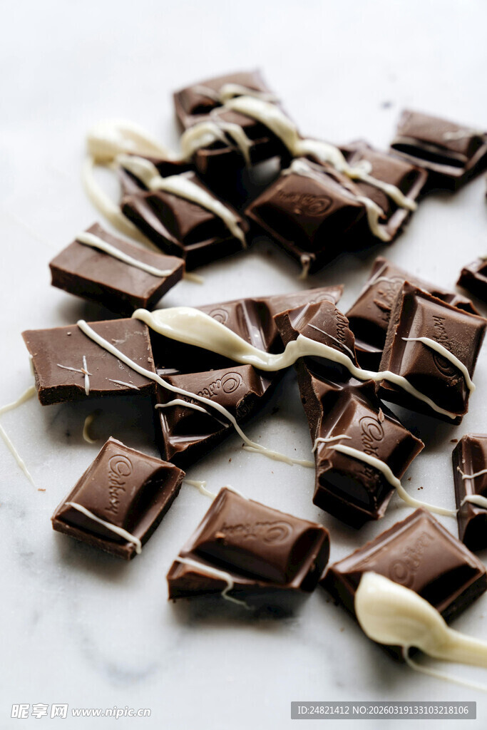 美味巧克力碎块