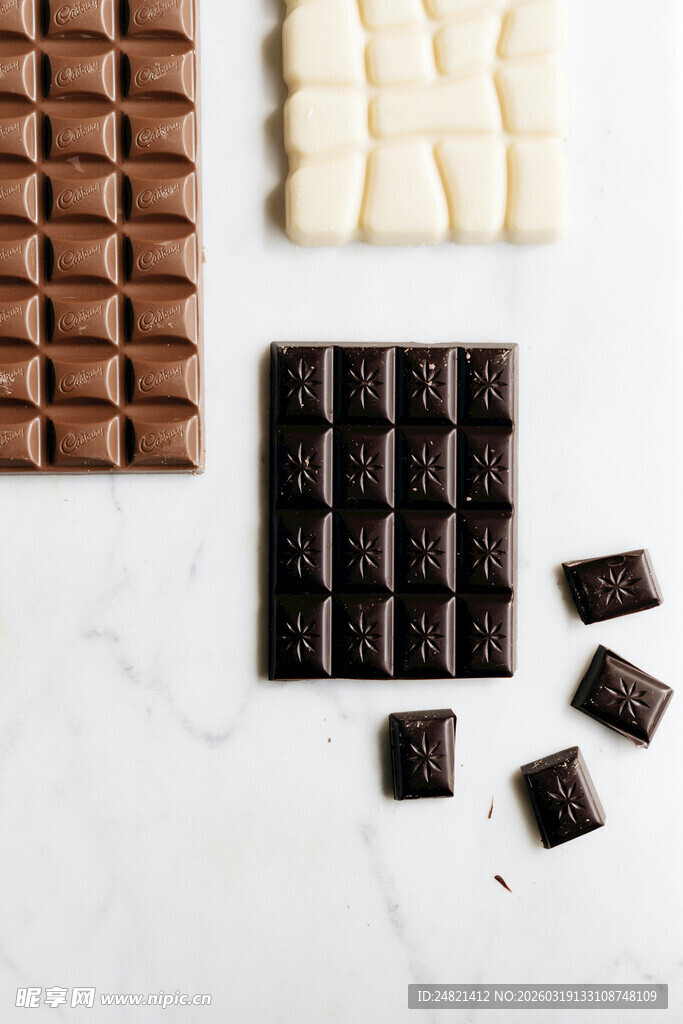 多样巧克力展示