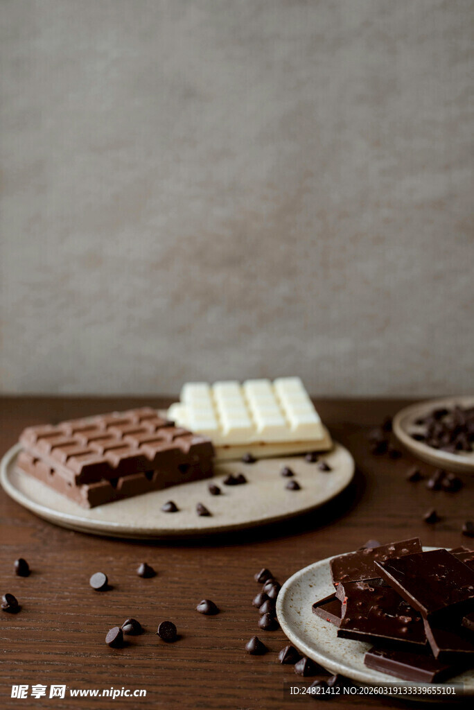 美味巧克力甜点展示