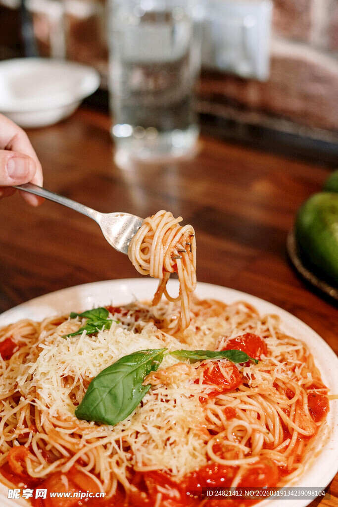 美味意大利面诱人瞬间