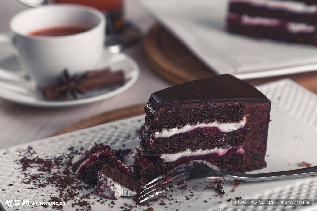 美味巧克力夹心蛋糕