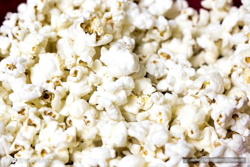 美味爆米花特写